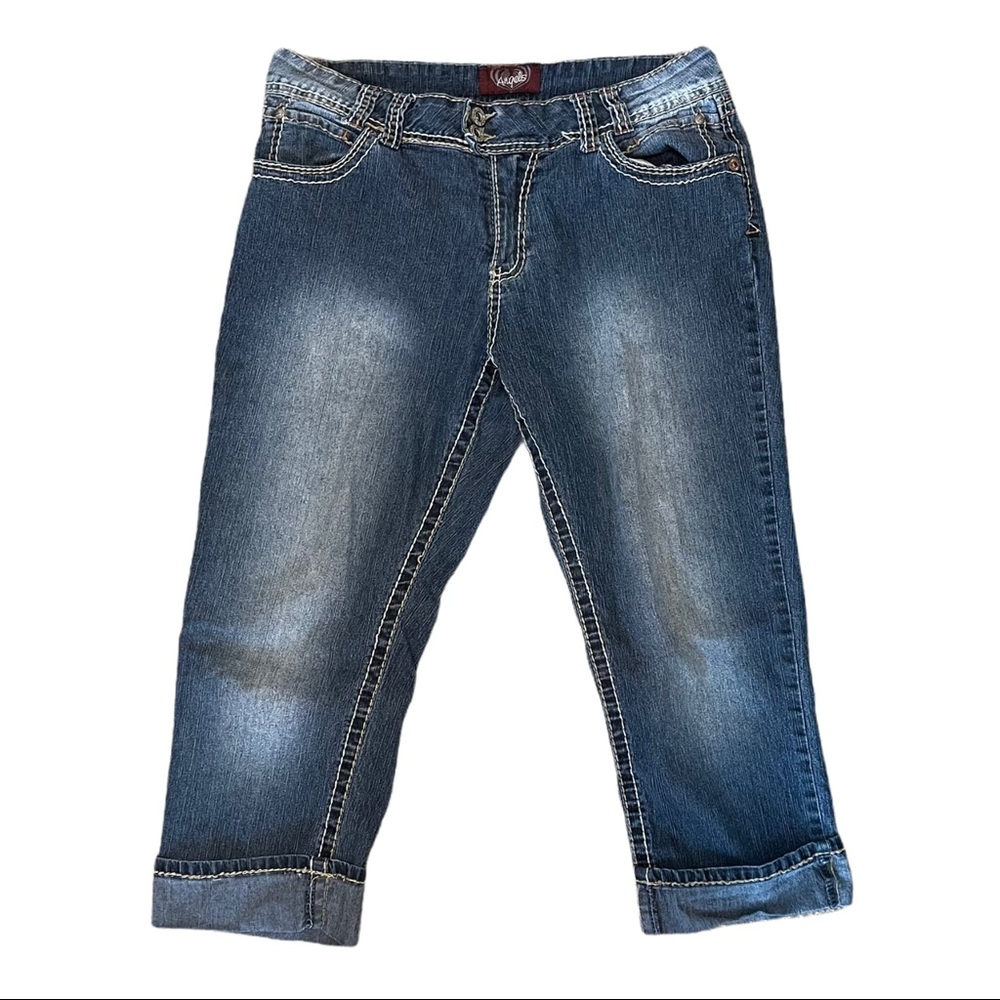 ANGELs Cuffed denim jean capri's 12